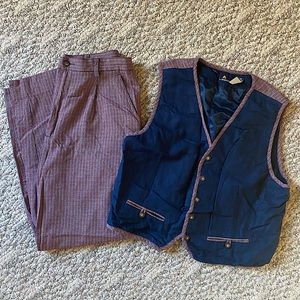 Vintage Lizsport Vest & Pants - red / navy